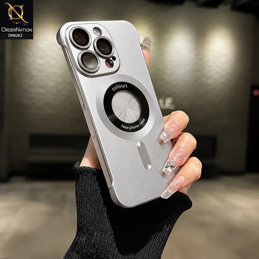 iPhone 14 Pro Max Cover - Silver - New Hard PC Matte Ultra Slim Borderless Case