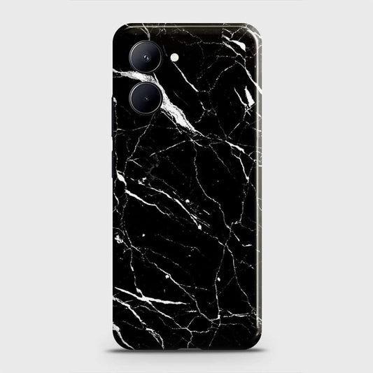 Realme C33 Cover - Trendy Black Marble Printed Hard Case with Life Time Colors Guarantee (Fast Delivery)