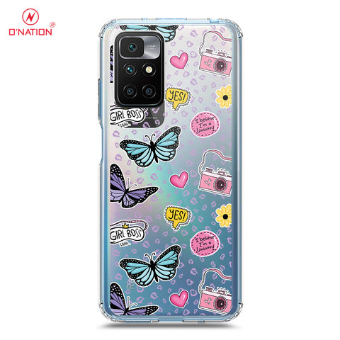 Xiaomi Redmi 10 2022 Cover - O'Nation Butterfly Dreams Series - 9 Designs - Clear Phone Case - Soft Silicon Borders