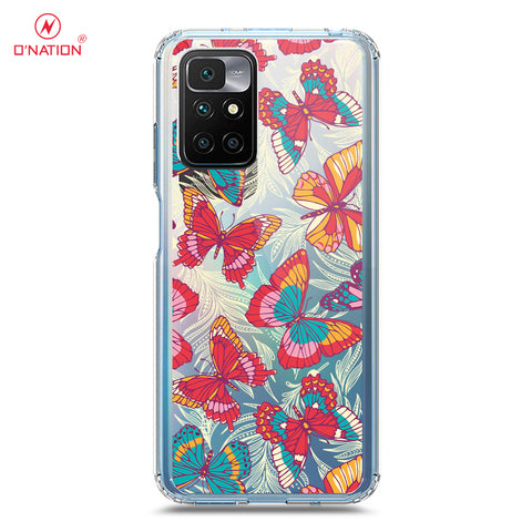 Xiaomi Redmi 10 Prime Cover - O'Nation Butterfly Dreams Series - 9 Designs - Clear Phone Case - Soft Silicon Borders