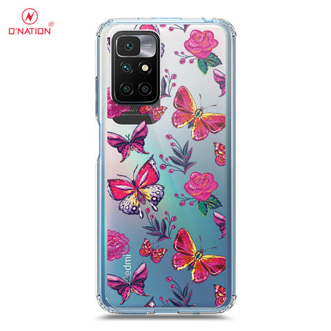Xiaomi Redmi 10 Prime Cover - O'Nation Butterfly Dreams Series - 9 Designs - Clear Phone Case - Soft Silicon Borders