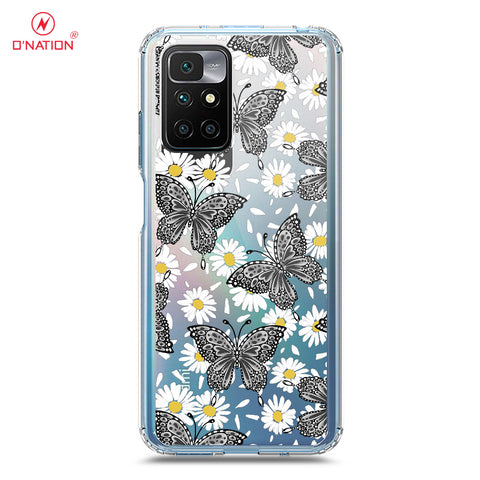 Xiaomi Redmi 10 Prime Cover - O'Nation Butterfly Dreams Series - 9 Designs - Clear Phone Case - Soft Silicon Borders