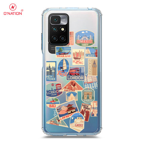 Xiaomi Redmi 10 2022 Cover - Personalised Boarding Pass Ticket Series - 5 Designs - Clear Phone Case - Soft Silicon Borders