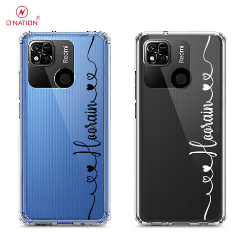 Xiaomi Redmi 9C Cover - Personalised Name Series - 8 Designs - Clear Phone Case - Soft Silicon Borders