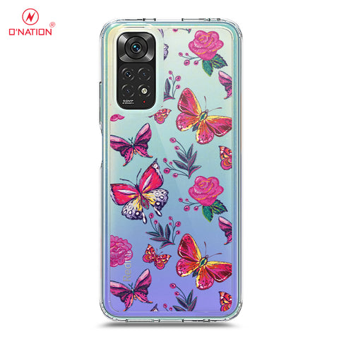 Xiaomi Redmi Note 11S Cover - O'Nation Butterfly Dreams Series - 9 Designs - Clear Phone Case - Soft Silicon Borders