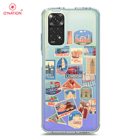 Xiaomi Redmi Note 11S Cover - Personalised Boarding Pass Ticket Series - 5 Designs - Clear Phone Case - Soft Silicon Borders