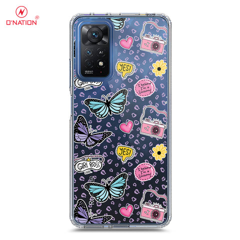 Xiaomi Redmi Note 11 Pro 5G Cover - O'Nation Butterfly Dreams Series - 9 Designs - Clear Phone Case - Soft Silicon Borders