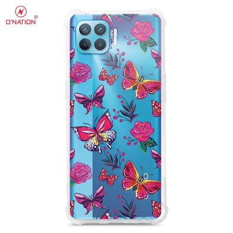 Oppo Reno 4F Cover - O'Nation Butterfly Dreams Series - 9 Designs - Clear Phone Case - Soft Silicon Borders