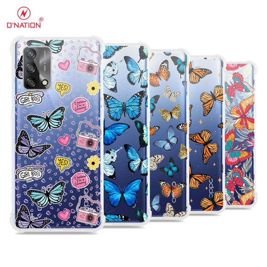 Oppo Reno 6 Lite Cover - O'Nation Butterfly Dreams Series - 9 Designs - Clear Phone Case - Soft Silicon Borders