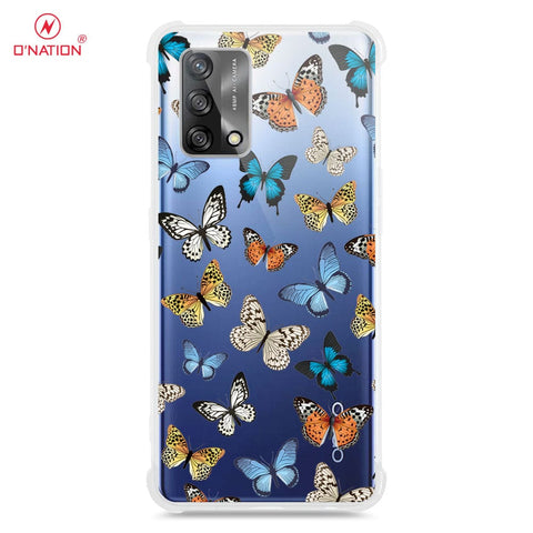 Oppo Reno 6 Lite Cover - O'Nation Butterfly Dreams Series - 9 Designs - Clear Phone Case - Soft Silicon Borders