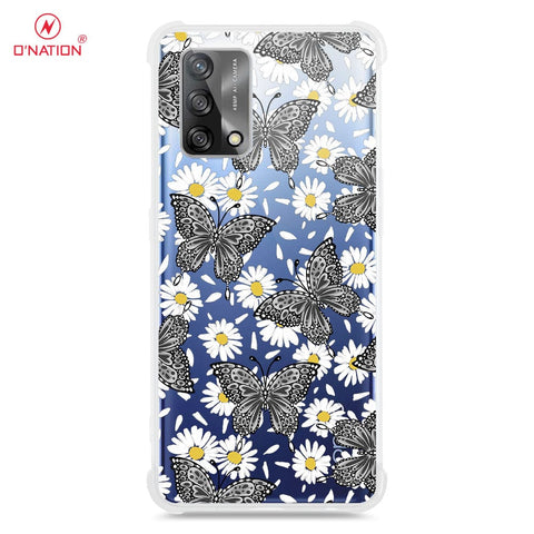 Oppo Reno 6 Lite Cover - O'Nation Butterfly Dreams Series - 9 Designs - Clear Phone Case - Soft Silicon Borders