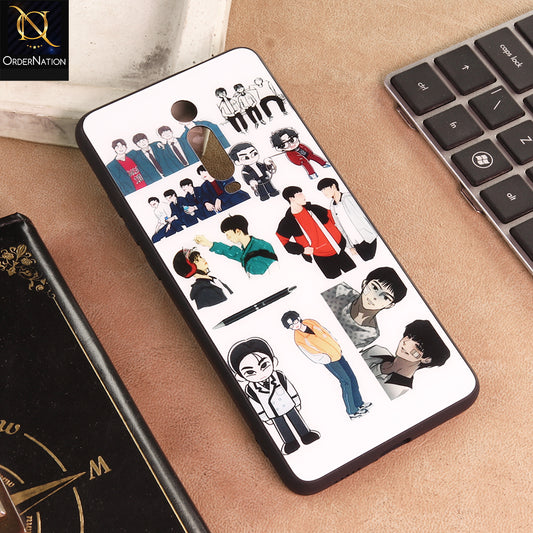 Xiaomi Mi 9T Pro Cover - Cute Cartoon Character Collage Glass Phone Case