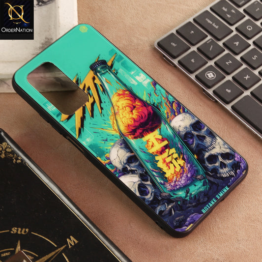 Xiaomi Mi 10T Cover - Abstract Explosion Graphic Printed Glass Phone Case