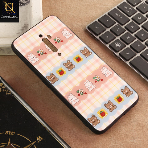 Oppo Reno 2 Cover - Cute Cartoon Animal Printed Premium Glass Phone Case