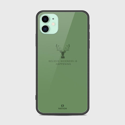 iPhone 11 Pro Cover - Nice Series - D12 - HQ Ultra Shine Premium Infinity Glass Soft Silicon Borders Case ( Fast Delivery )