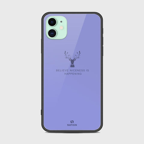 iPhone 11 Pro Cover - Nice Series - D12 - HQ Ultra Shine Premium Infinity Glass Soft Silicon Borders Case ( Fast Delivery )