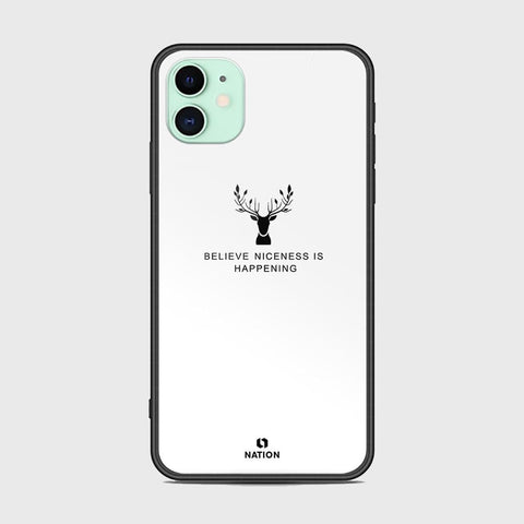 iPhone 11 Pro Cover - Nice Series - D12 - HQ Ultra Shine Premium Infinity Glass Soft Silicon Borders Case ( Fast Delivery )