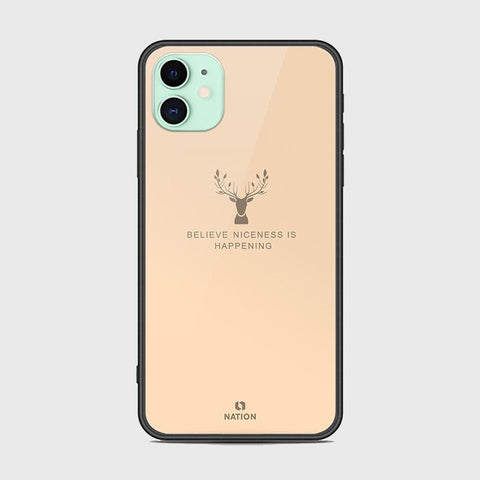 iPhone 11 Pro Cover - Nice Series - D12 - HQ Ultra Shine Premium Infinity Glass Soft Silicon Borders Case ( Fast Delivery )