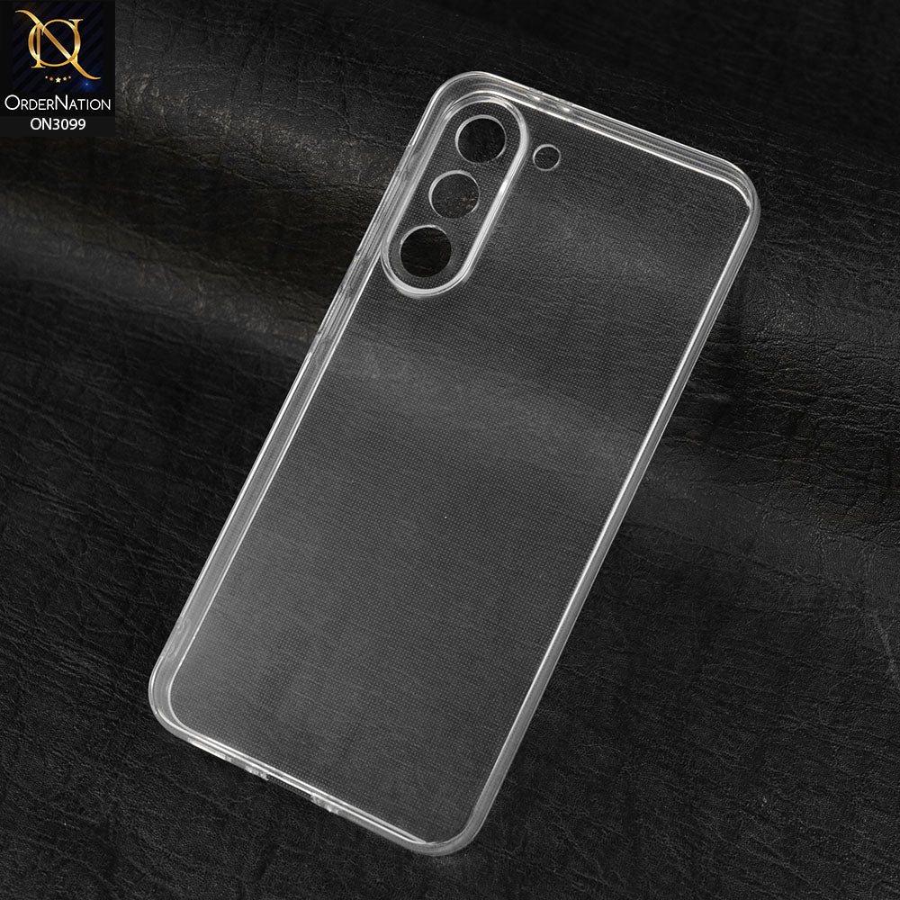 Samsung Galaxy S23 5G Cover - Transparent - Soft 4D Design Shockproof Silicone Transparent Clear Camera Protection Case