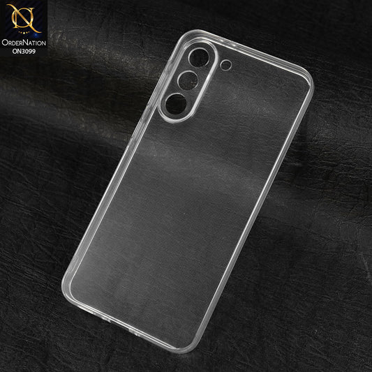 Samsung Galaxy S23 5G Cover - Transparent - Soft 4D Design Shockproof Silicone Transparent Clear Camera Protection Case