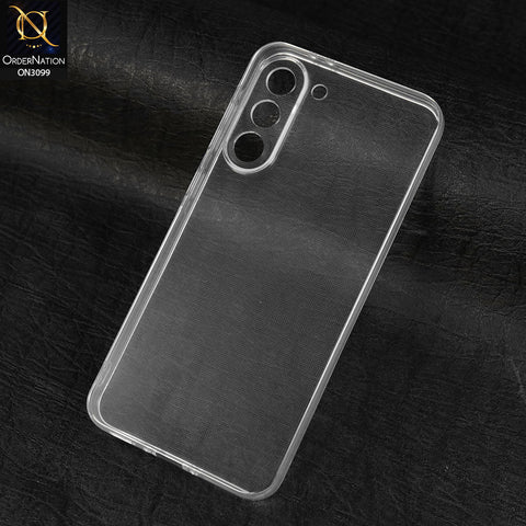 Samsung Galaxy S23 5G Cover - Transparent - Soft 4D Design Shockproof Silicone Transparent Clear Camera Protection Case