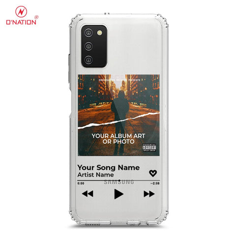 Samsung Galaxy M02s Cover - Personalised Album Art Series - 4 Designs - Clear Phone Case - Soft Silicon Borders