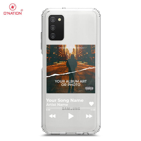 Samsung Galaxy M02s Cover - Personalised Album Art Series - 4 Designs - Clear Phone Case - Soft Silicon Borders