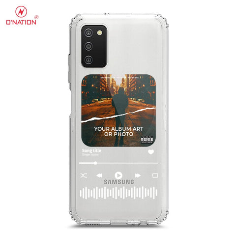 Samsung Galaxy M02s Cover - Personalised Album Art Series - 4 Designs - Clear Phone Case - Soft Silicon Borders