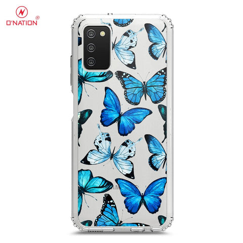 Samsung Galaxy M02s Cover - O'Nation Butterfly Dreams Series - 9 Designs - Clear Phone Case - Soft Silicon Borders