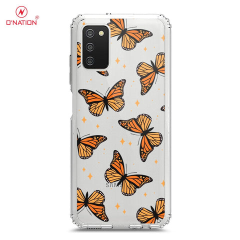 Samsung Galaxy M02s Cover - O'Nation Butterfly Dreams Series - 9 Designs - Clear Phone Case - Soft Silicon Borders