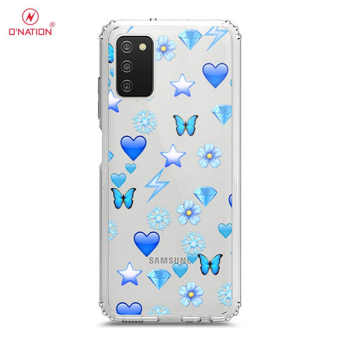 Samsung Galaxy M02s Cover - O'Nation Butterfly Dreams Series - 9 Designs - Clear Phone Case - Soft Silicon Borders