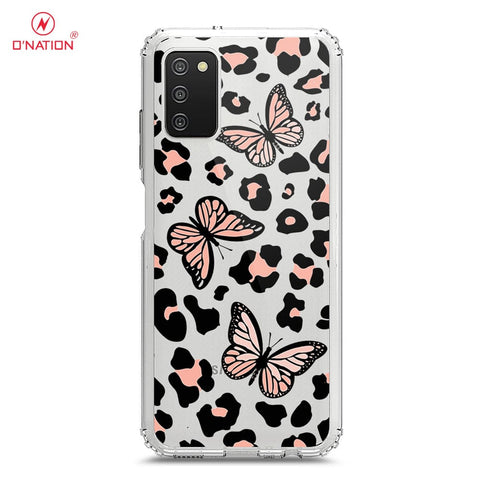 Samsung Galaxy M02s Cover - O'Nation Butterfly Dreams Series - 9 Designs - Clear Phone Case - Soft Silicon Borders