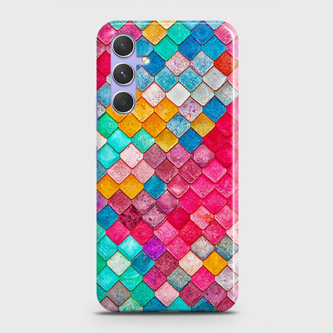 Samsung Galaxy A54 Cover - Chic Colorful Mermaid Printed Hard Case with Life Time Colors Guarantee (Fast Delivery)