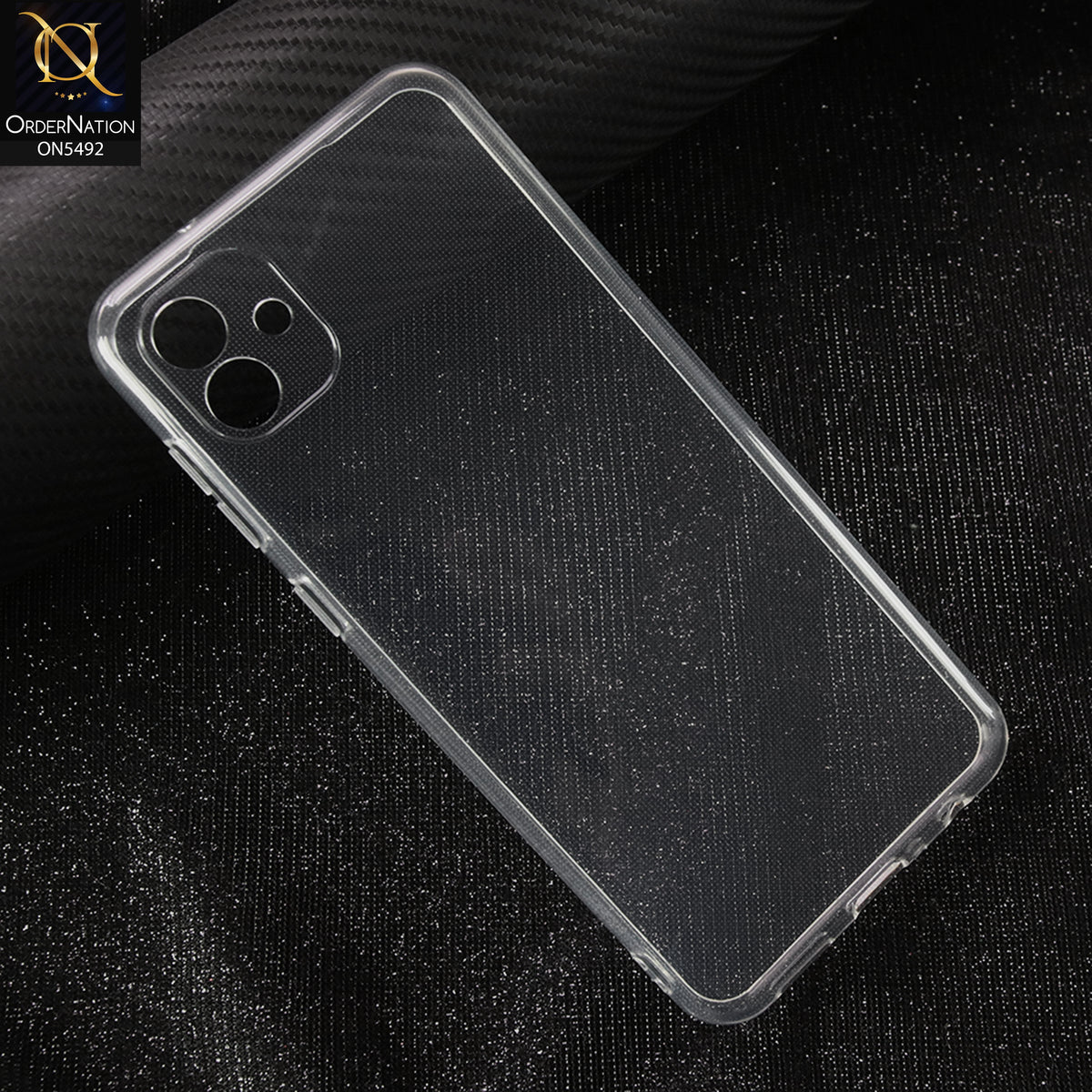 Samsung Galaxy A04s-Transparent-Soft 4D Design Shockproof Silicone Clear Case