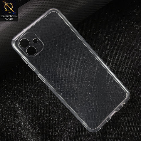 Samsung Galaxy A04s-Transparent-Soft 4D Design Shockproof Silicone Clear Case