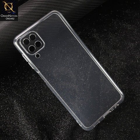 Samsung Galaxy A12 Nacho-Transparent-Soft 4D Design Shockproof Silicone Clear Case