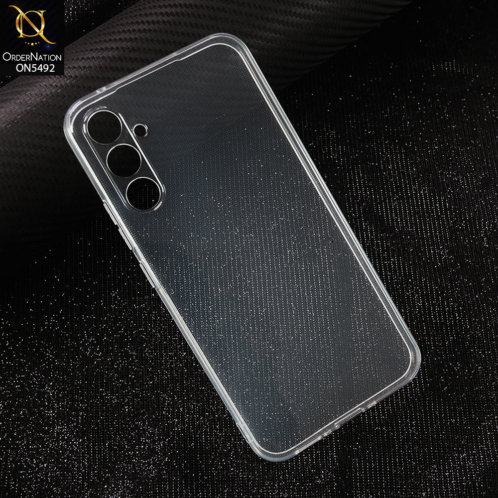 Samsung Galaxy A34-Transparent-Soft 4D Design Shockproof Silicone Clear Case