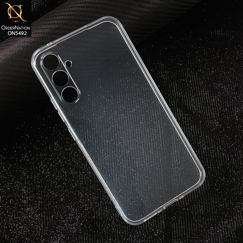 Samsung Galaxy A34-Transparent-Soft 4D Design Shockproof Silicone Clear Case