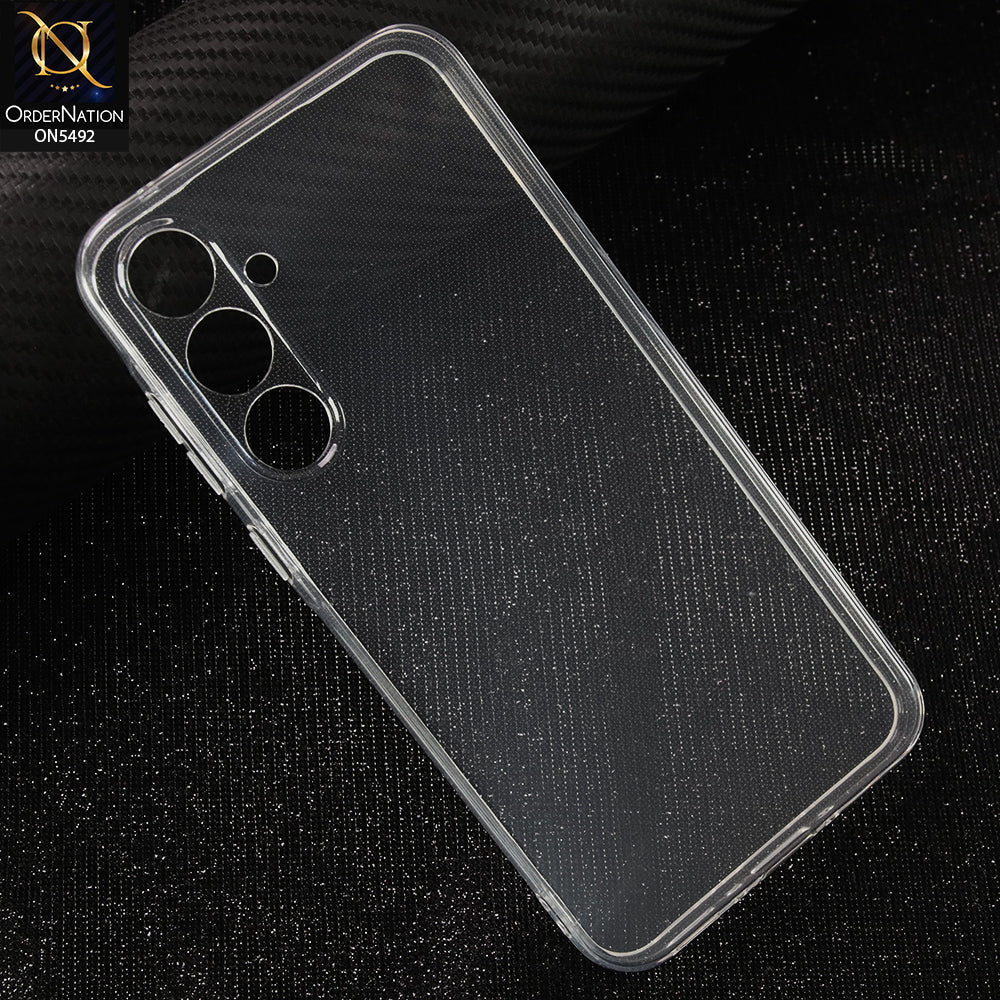Samsung Galaxy A35-Transparent-Soft 4D Design Shockproof Silicone Clear Case