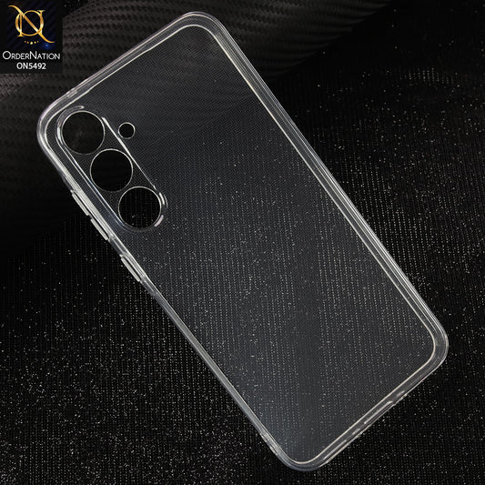 Samsung Galaxy A35-Transparent-Soft 4D Design Shockproof Silicone Clear Case