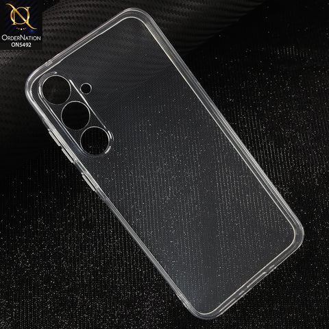 Samsung Galaxy A35-Transparent-Soft 4D Design Shockproof Silicone Clear Case