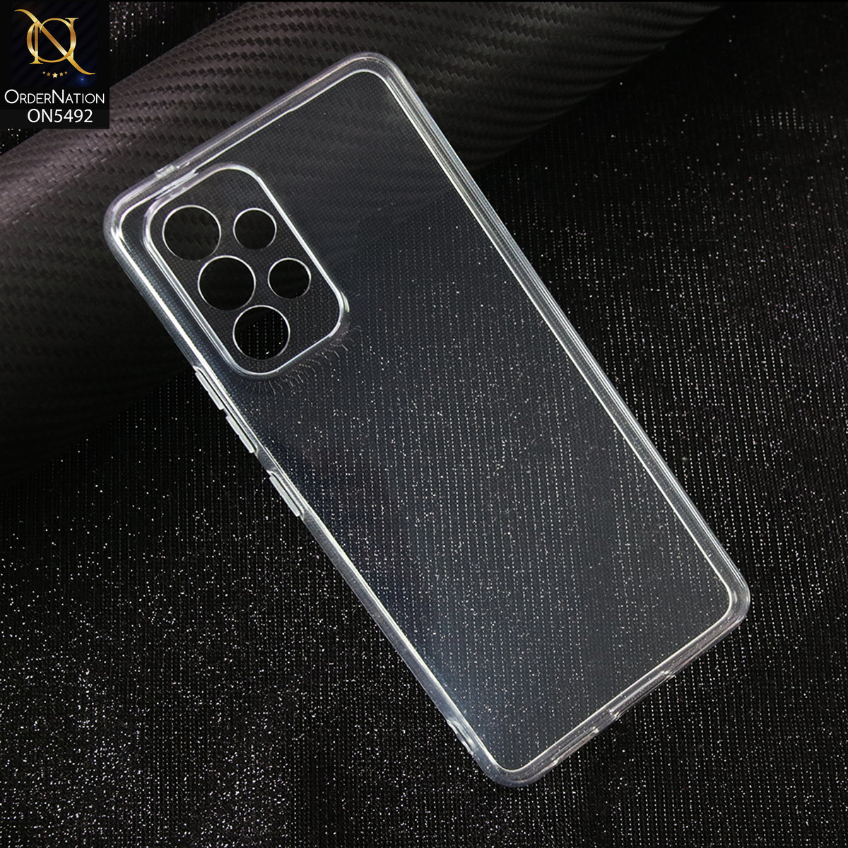 Samsung Galaxy A53 5G-Transparent-Soft 4D Design Shockproof Silicone Clear Case