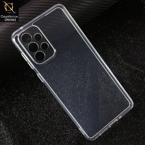 Samsung Galaxy A73 5G-Transparent-Soft 4D Design Shockproof Silicone Clear Case