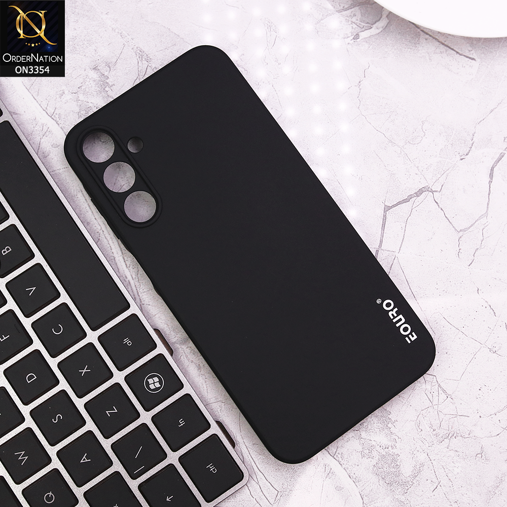 Samsung Galaxy A15 5G Cover - Black - EOURO Shock Resistant Soft Silicone Camera Protection Case
