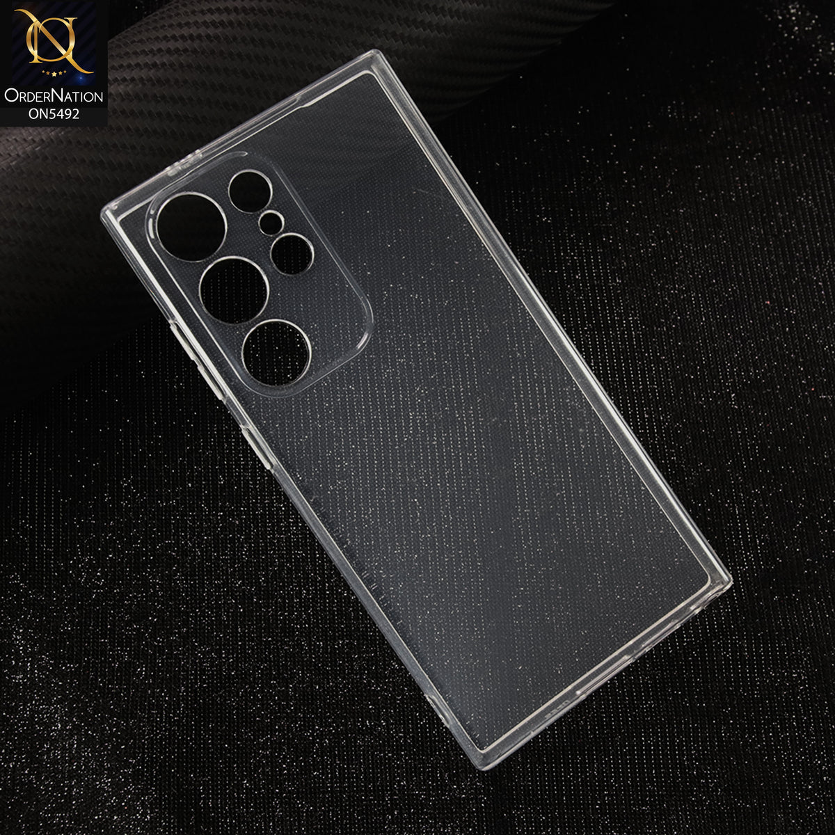 Samsung Galaxy S24 Ultra-Transparent-Soft 4D Design Shockproof Silicone Clear Case