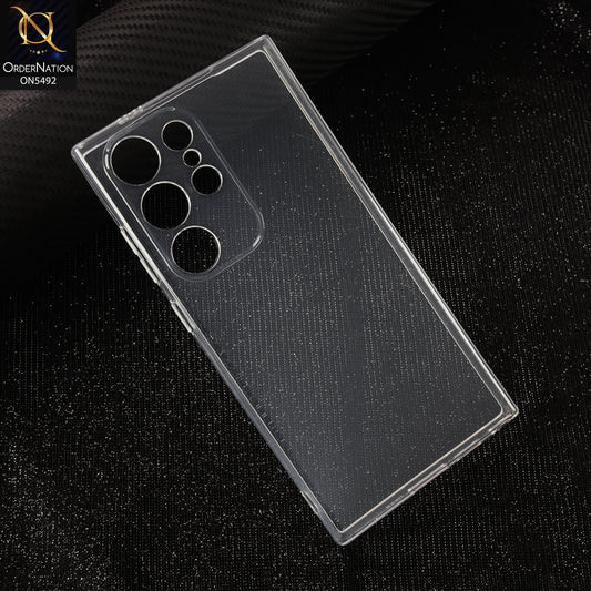 Samsung Galaxy S24 Ultra-Transparent-Soft 4D Design Shockproof Silicone Clear Case