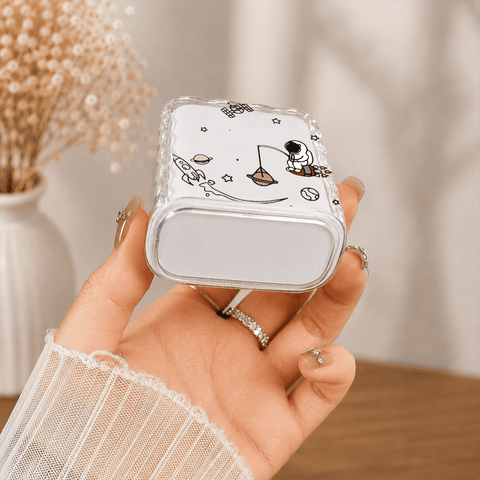 Customize Premium Transparent Stereo Wave Protective Charger Cover - 18/20W Power Adapter EU - US Standard