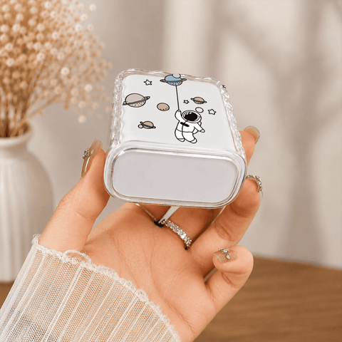 Customize Premium Transparent Stereo Wave Protective Charger Cover - 18/20W Power Adapter EU - US Standard