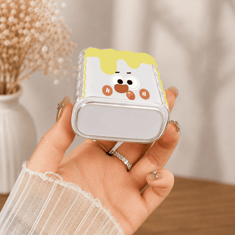 Customize Premium Transparent Stereo Wave Protective Charger Cover - 18/20W Power Adapter EU - US Standard