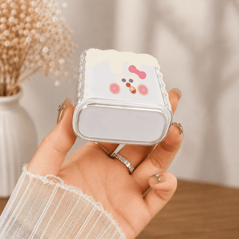 Customize Premium Transparent Stereo Wave Protective Charger Cover - 18/20W Power Adapter EU - US Standard